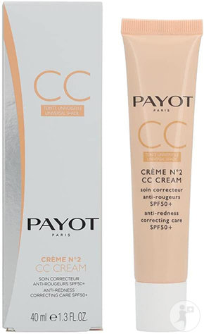 Payot Crème CC N°2 Soin Correcteur Anti-Rougeurs IP50+ Tube 40ml