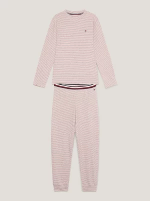Conjunto de pijama de malha listrada global