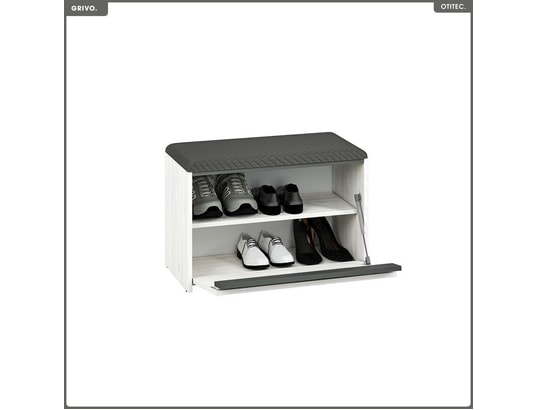 OTITEC - Banc à chaussures - h.47 x l.70 x p.34 cm - grivo