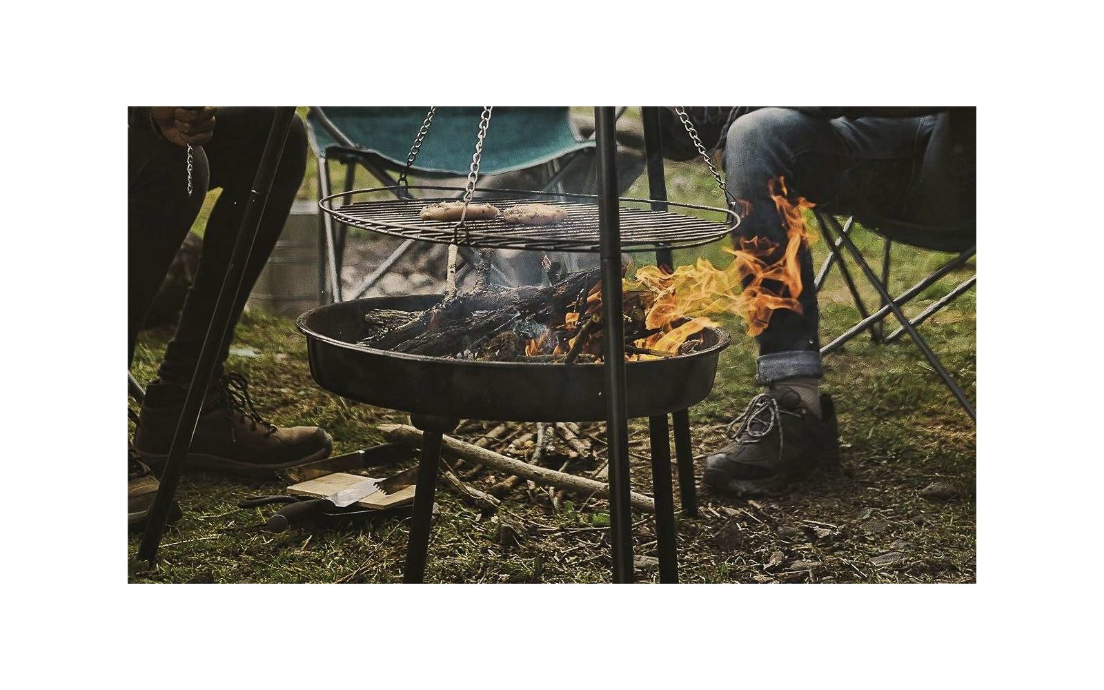 Easy Camp Cook Set Camp Fire Tripod Deluxe Lagerfeuer-Dreibein 150 cm
