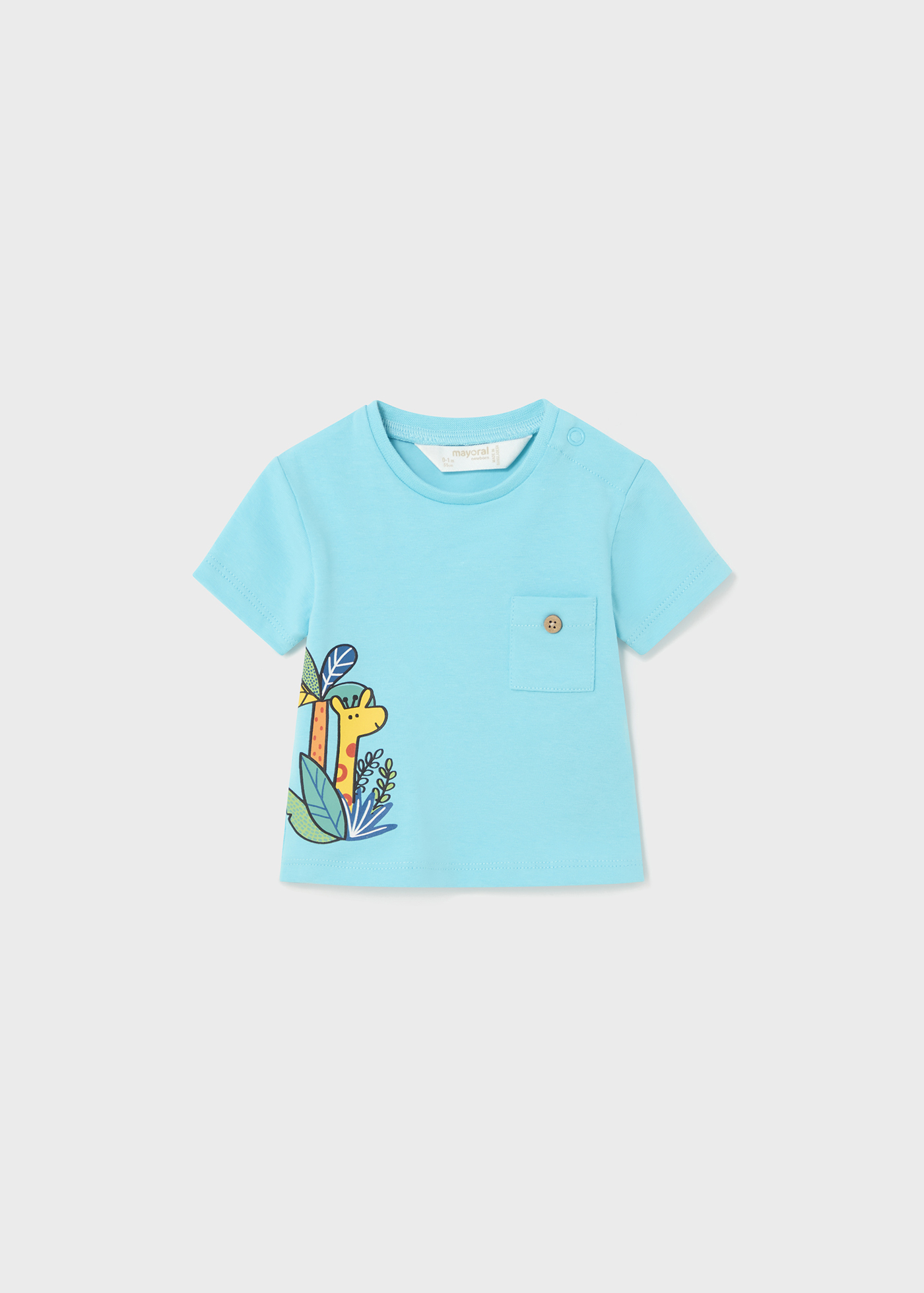Conjunto de 2 camisetas estampadas Better Cotton para recém-nascidos, estampa Lake.