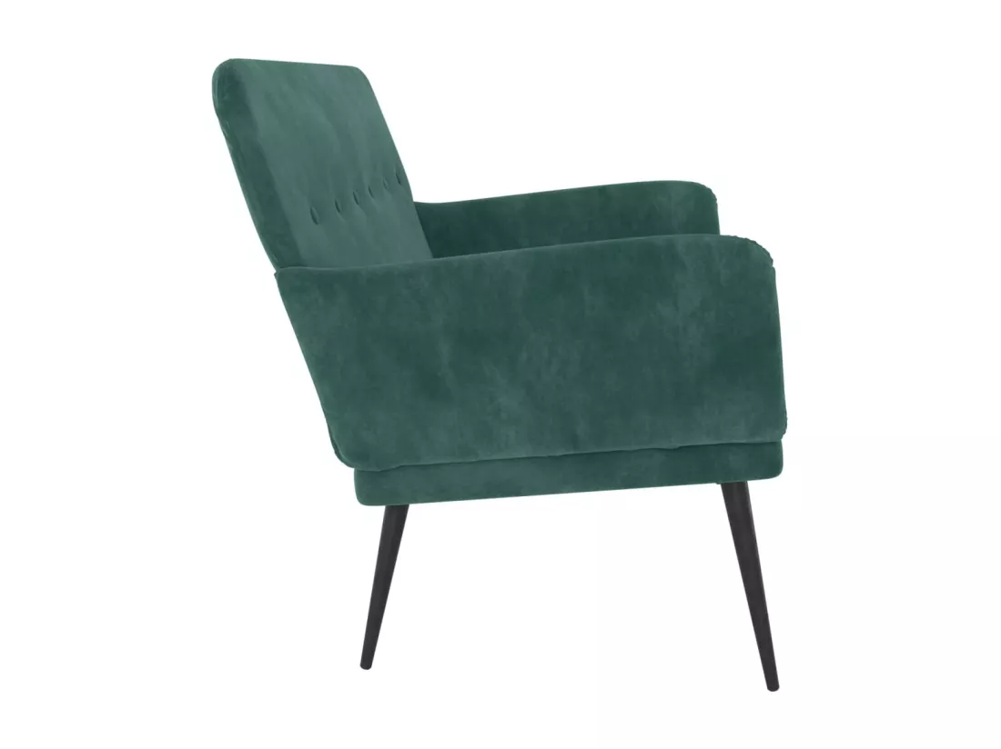 Banc Vert foncé 108x79x79 cm Velours