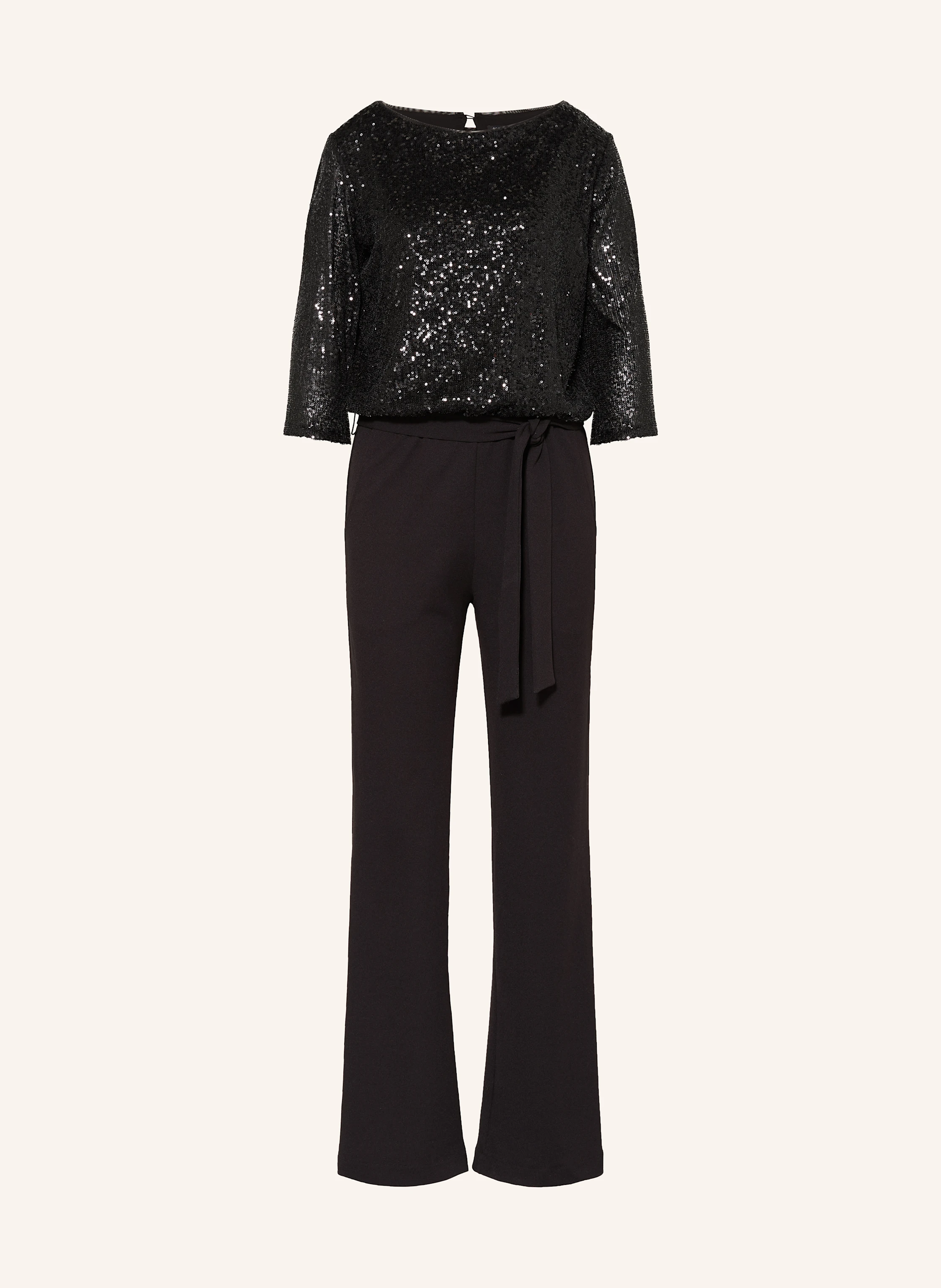 Ana Alcazar Jumpsuit mit 3/4-Arm und Pailletten
