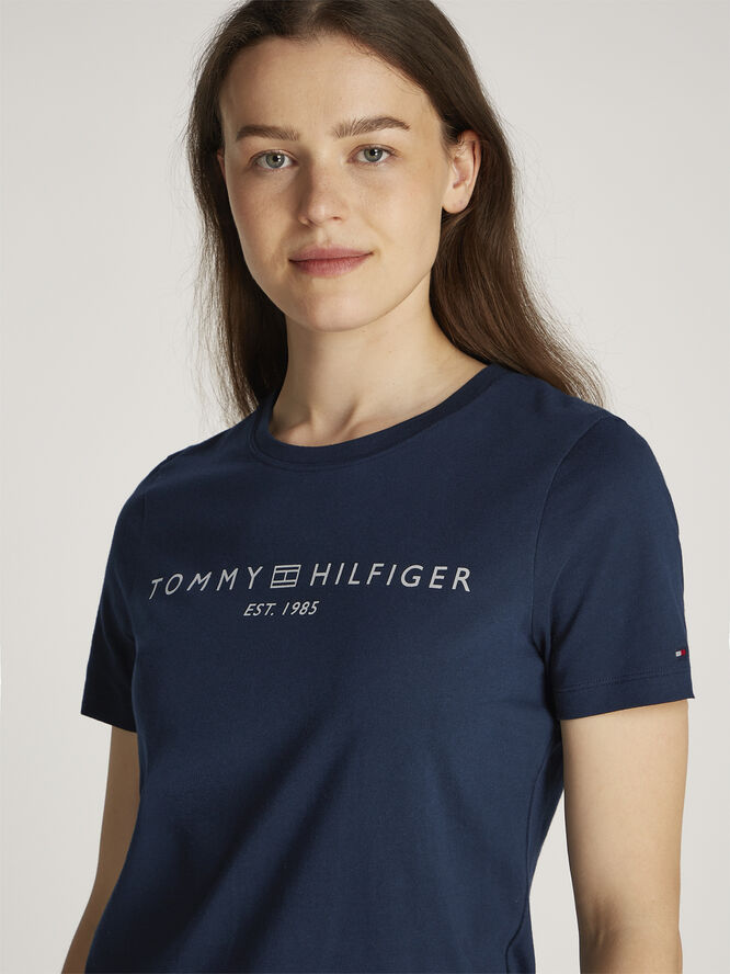 Tommy Hilfiger REG CORP LOGO C-NK SS Dark night navy