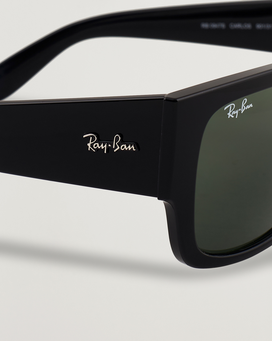 Ray-Ban Carlos Sunglasses Black/Crystal Green