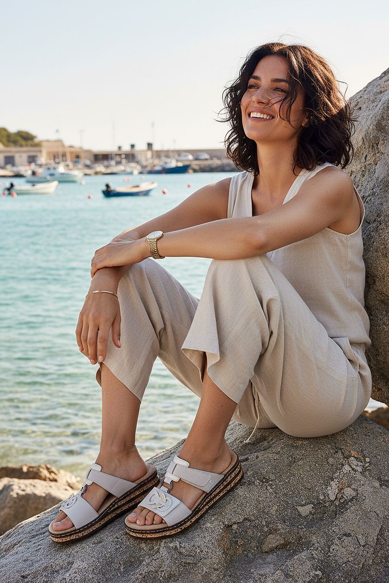 Rieker Slippers Beige Dames