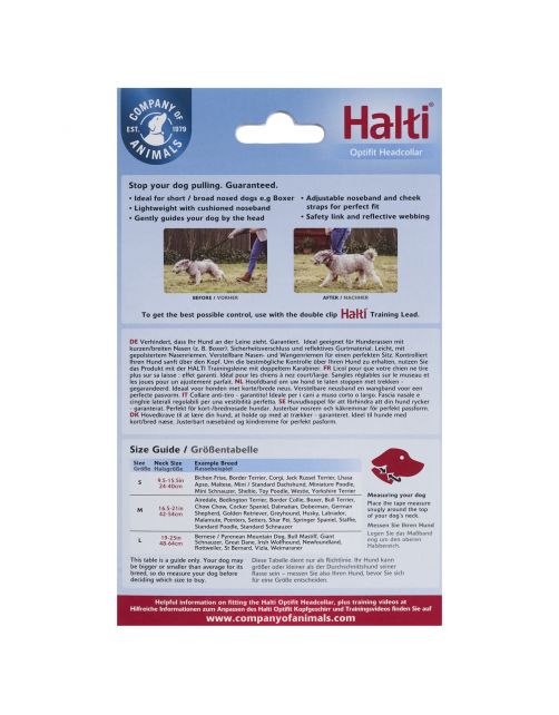 Halti Optifit Headcollar Zwart - Hondenopvoeding
