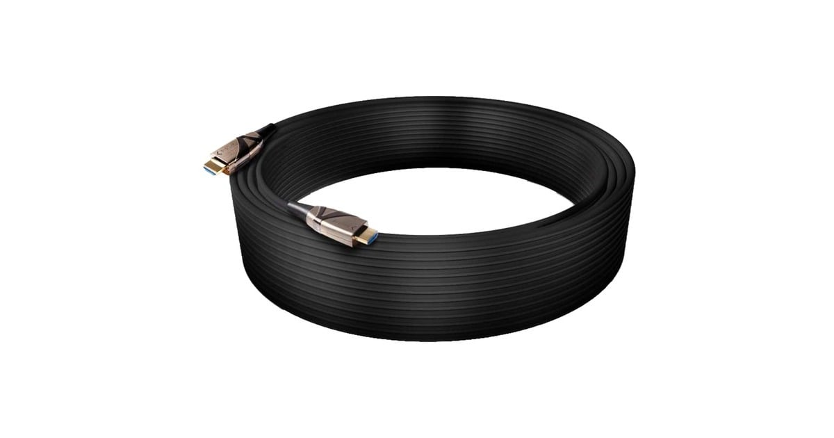 Club 3DHDMI 2.0 UHD Active Optical HDR kabel  (Zwart, 30 meter, 4K 60Hz)