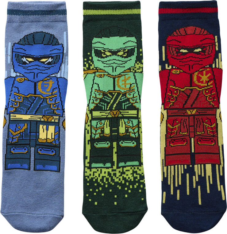 LEGO kidswear-LEGO børnetøj LWAGAN 108 - 3-PACK SOCKS Blå