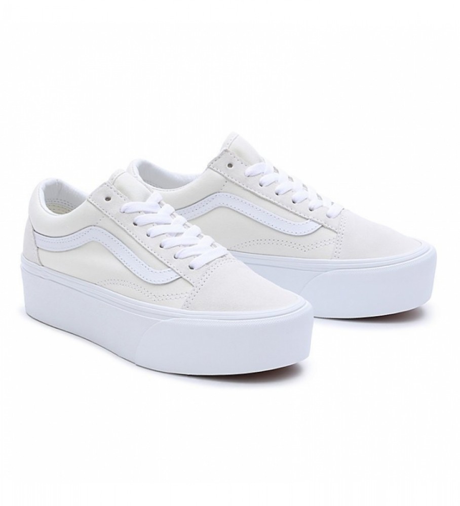 Tênis Vans Old Skool Stackform de camurça amarela