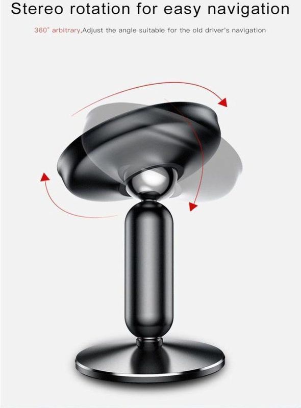 Baseus Magnetische Dashboard Telefoonhouder Met Magneet en Zuignap Zwart