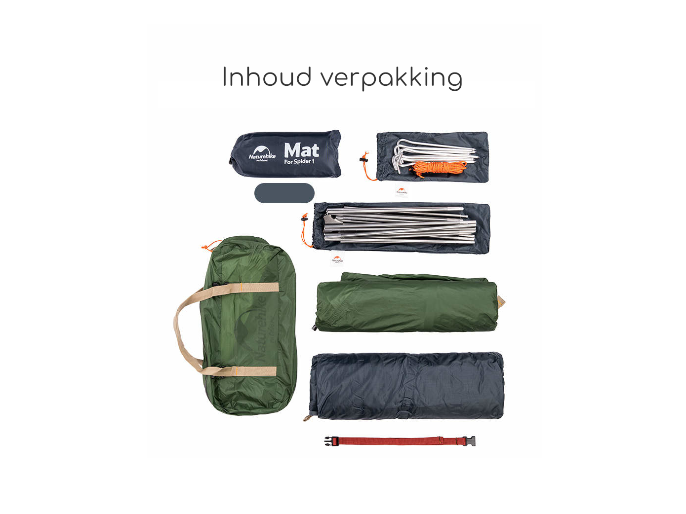 Naturehike Spider 1 persoons tent - Green