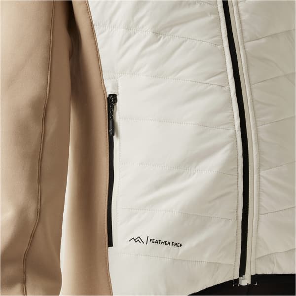 Doudoune randonnée REGATTA ANDRESON VIII HYBRID W BLANC DE BLANC/WARM TAUPE
