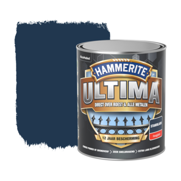 Hammerite Ultima metaallak 750ml hoogglans standblauw