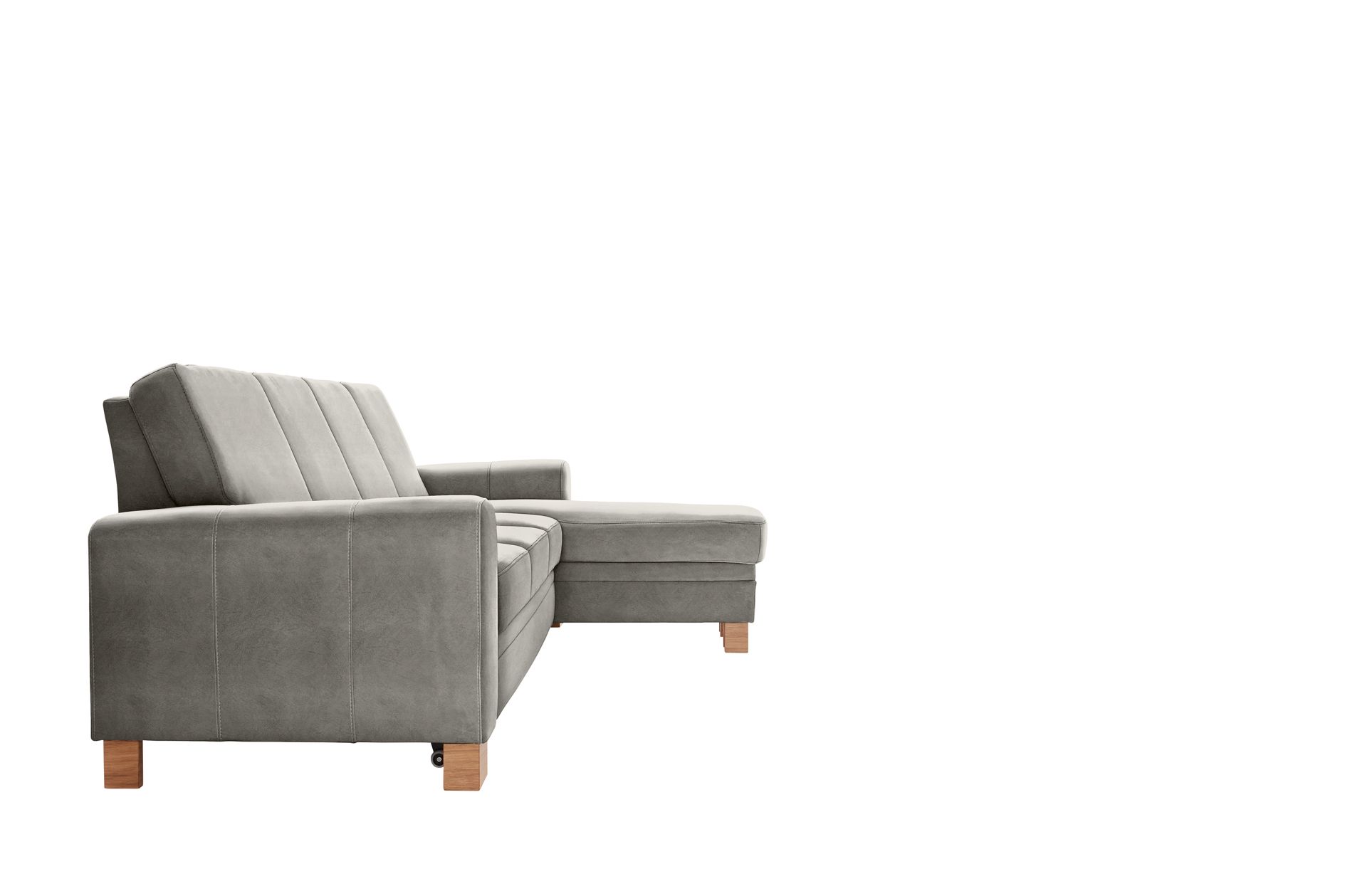 polsterpower Ecksofa - Saddle alu - Basismodell - Recamiere rechts
