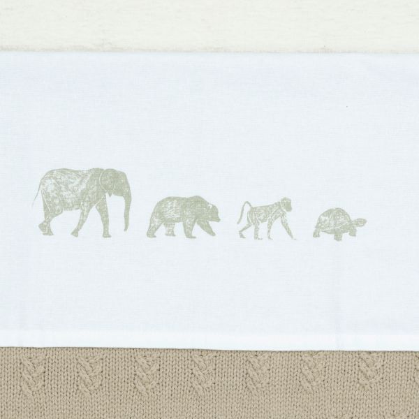 Jollein Animals Wieglaken - 75 x 100 cm - Nougat