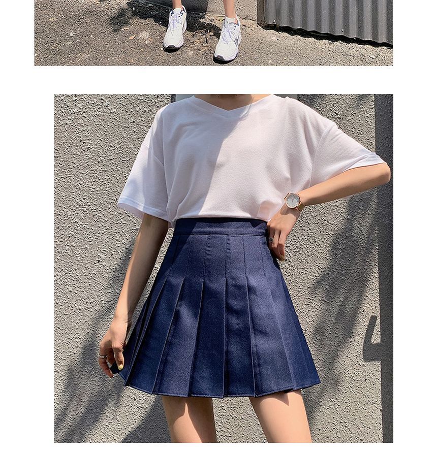 Niji Smile - Geplooide rok met ingezette shorts