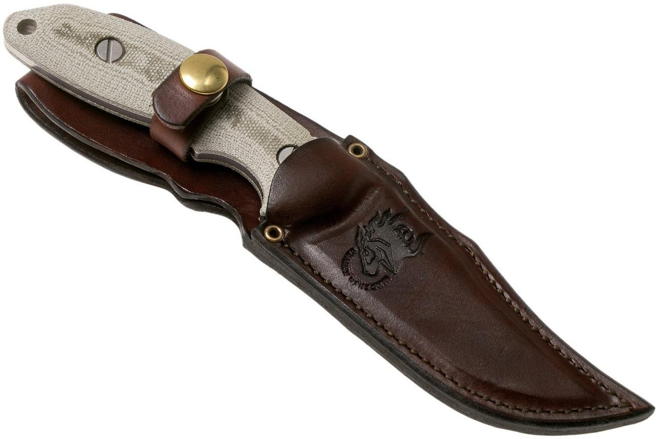 Rick Hinderer The Emmett, CPM 20CV, Green Micarta jachtmes