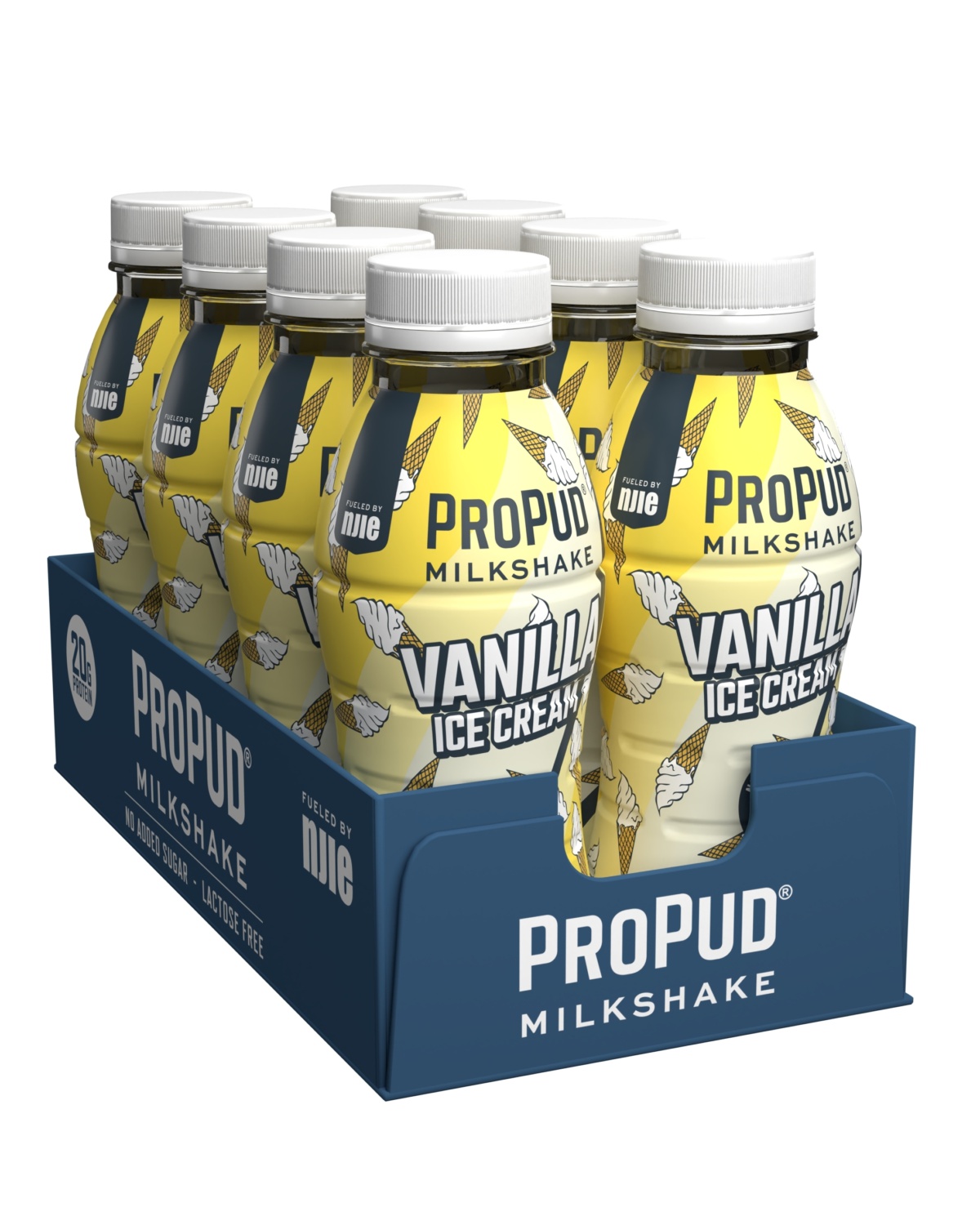 NJIE ProPud Milkshake - Vanilla Ice Cream 8x330ml (Laktosefri)
