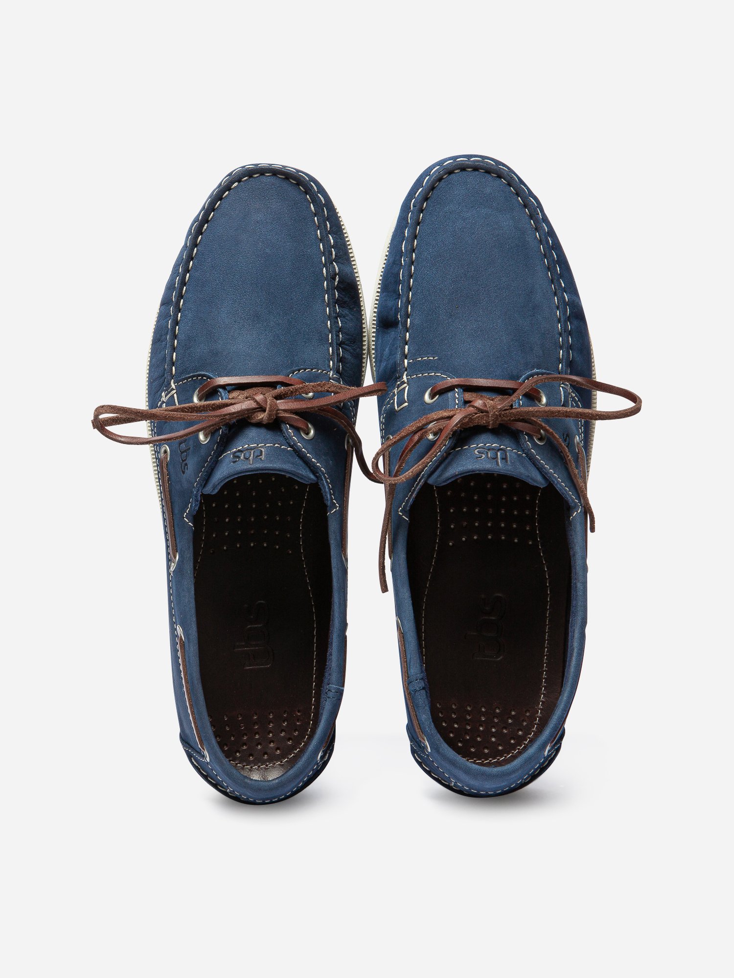 Chaussures Bateau Homme Semelle Grip Cuir Bleu
