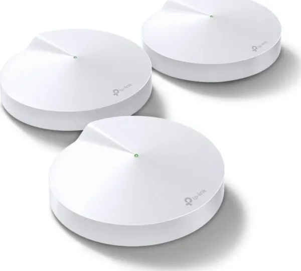 TP-Link Deco M9 Plus - Wi-Fi-system (3 routere) - op til 6750 sq.ft - mesh - GigE - 802.11a/b/g/n/ac, Bluetooth 4.2, ZigBee Home Automation 1.2 - Tri-Band