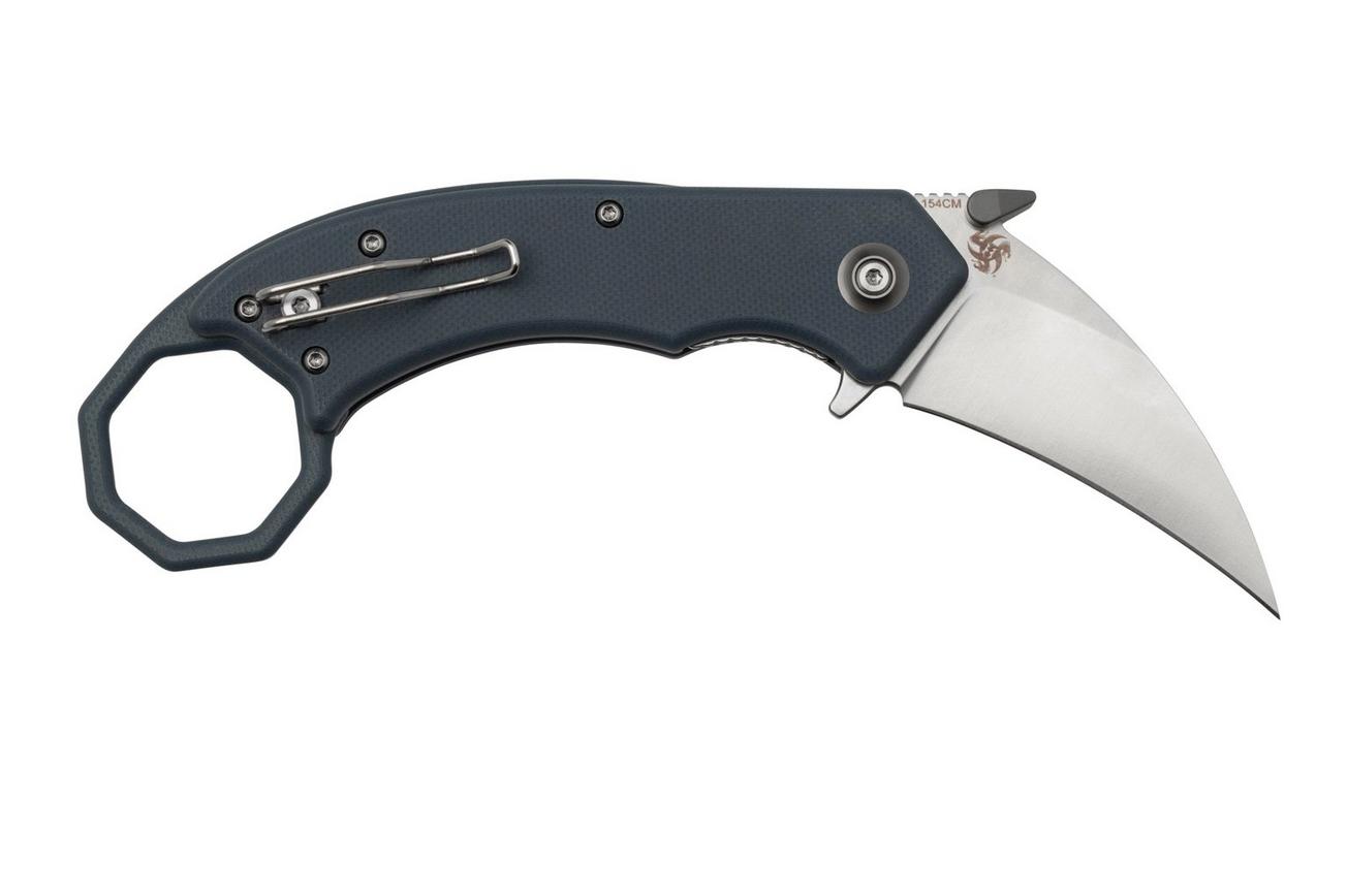 Böker Plus HEL Karambit 01BO516, 154CM, Blue Grey zakmes, Alessandra De Santis design