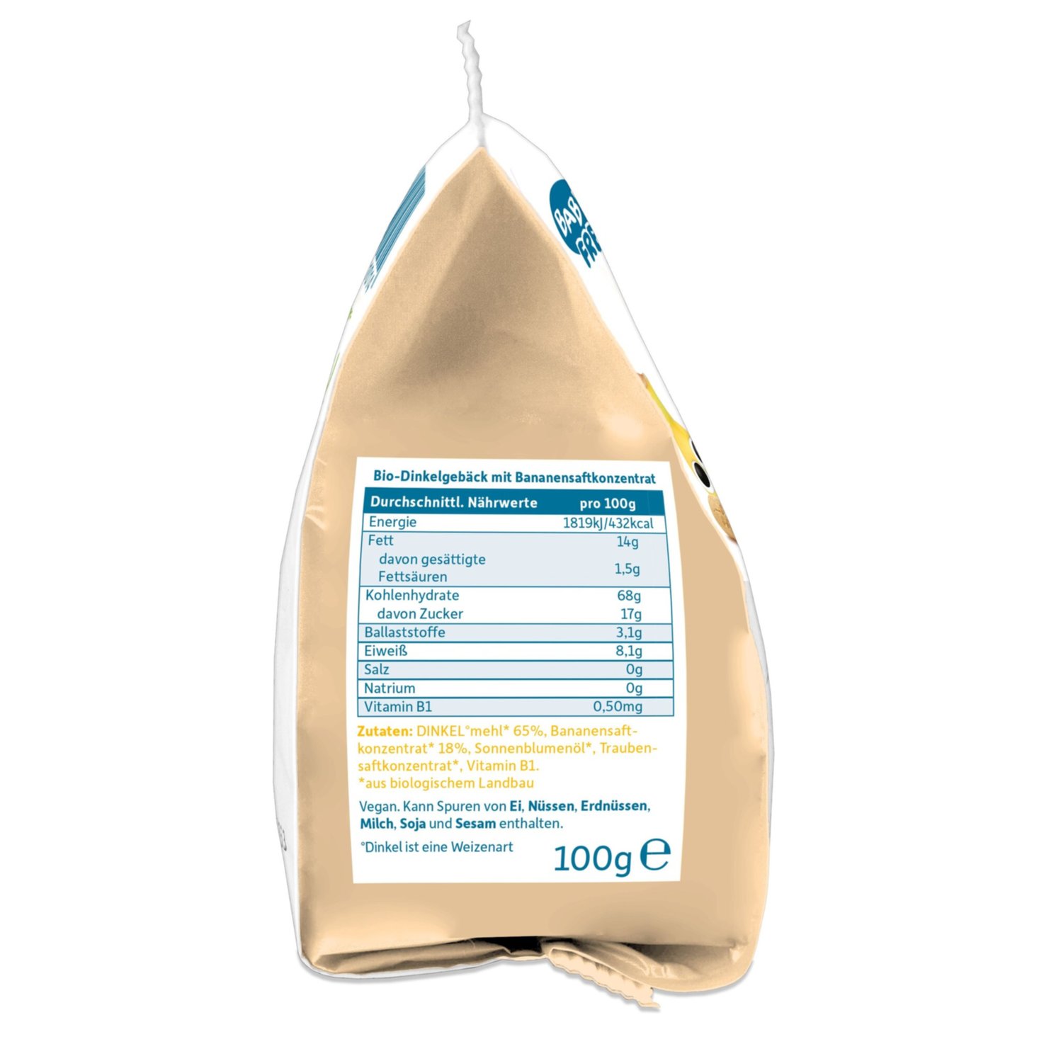 Freche Freunde Bio Babykekse Dinkel-Banane 8+ Monate