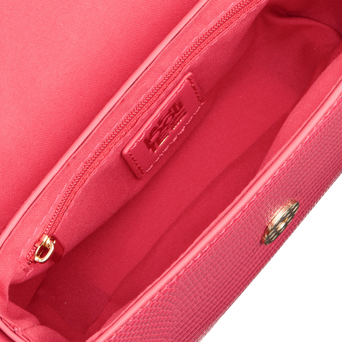 COLEÇÕES LA REDOUTE<br>Bolsa pequena com alça de ombro, estampa de lagarto