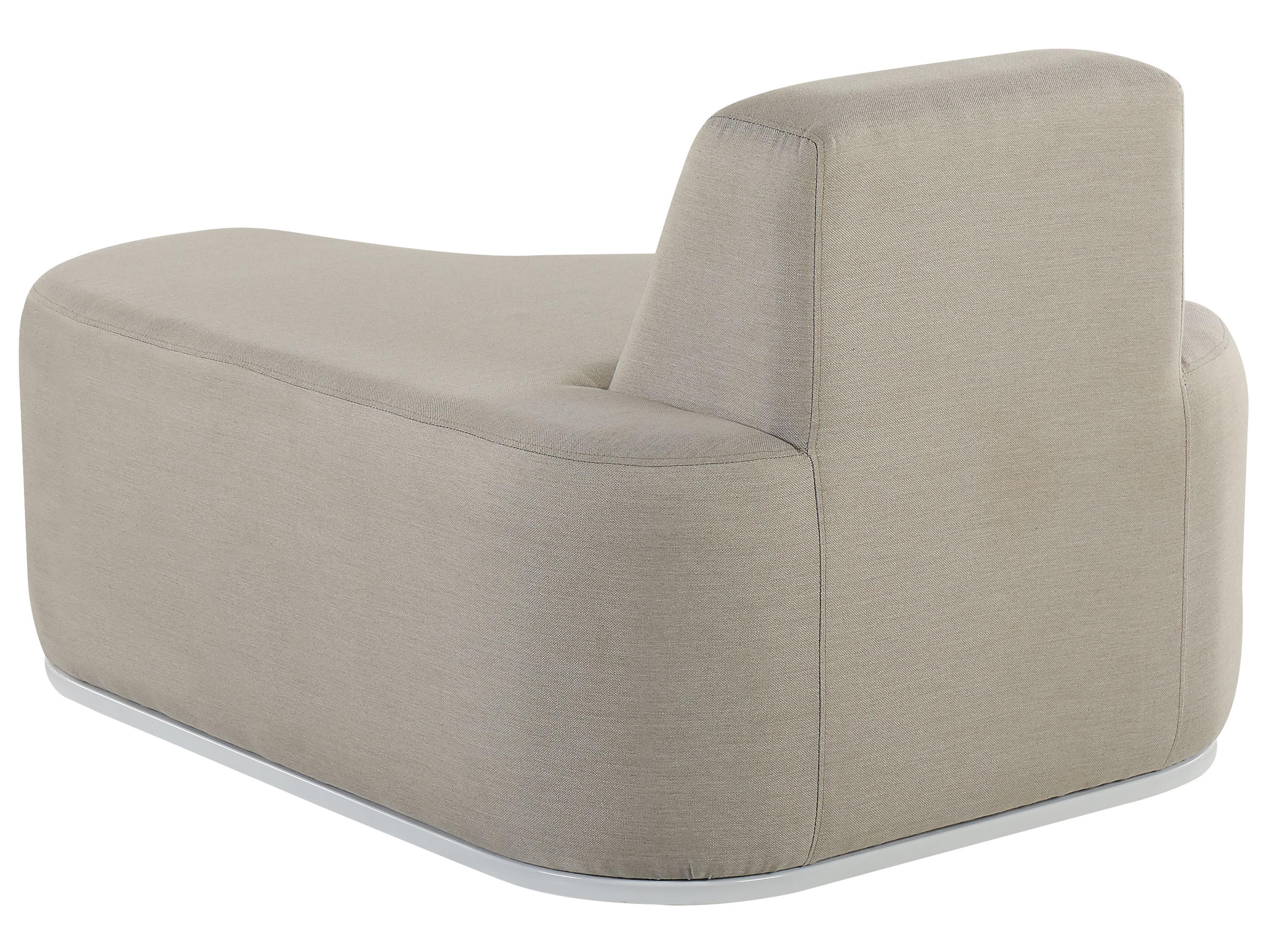 Loungeset met tafel 4-zits FABRO modulair Lichtgrijs