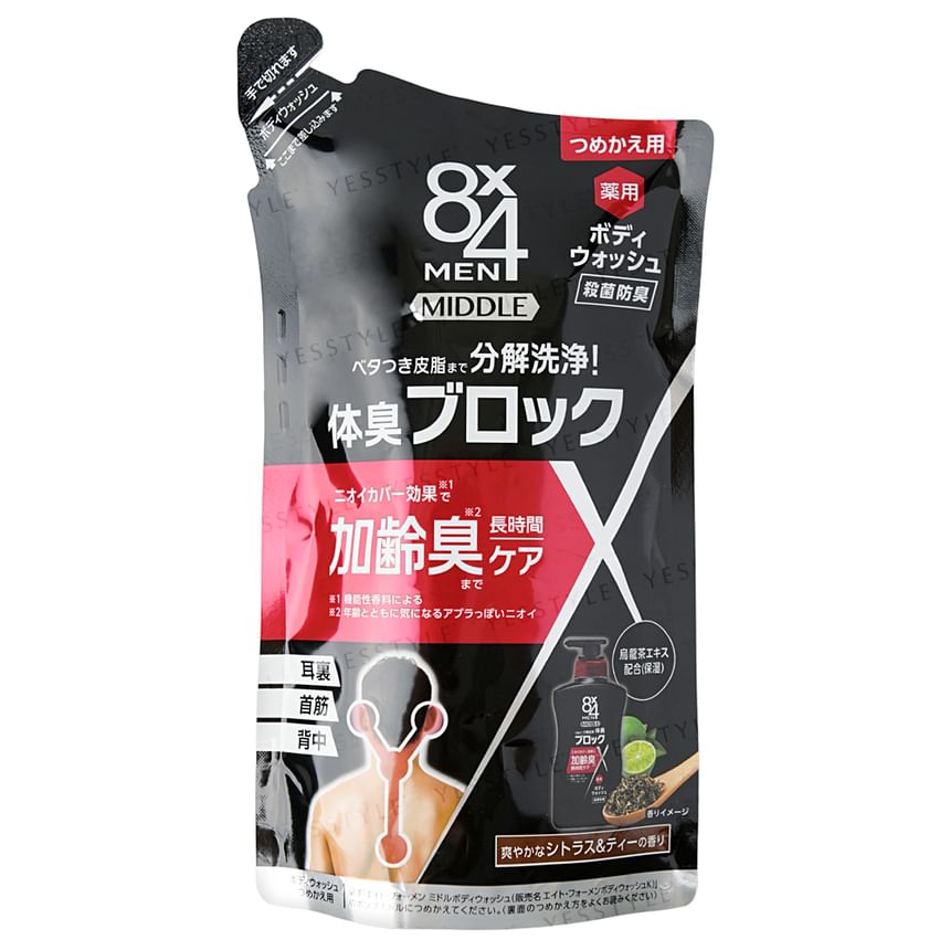 Kao - 8 x 4 Men Middle Body Wash