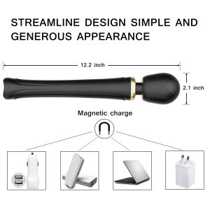 Klaus Wand-Massager Vibrator - Schwarz