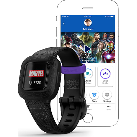 Garmin vivofit Jr. 3 Marvel Black Panther aktivitetssporer - sort