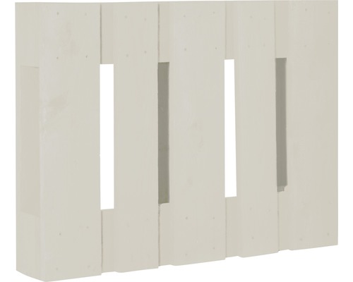 Projectpallet, half dwars, 60 x 80 x 15 cm, crèmewit
