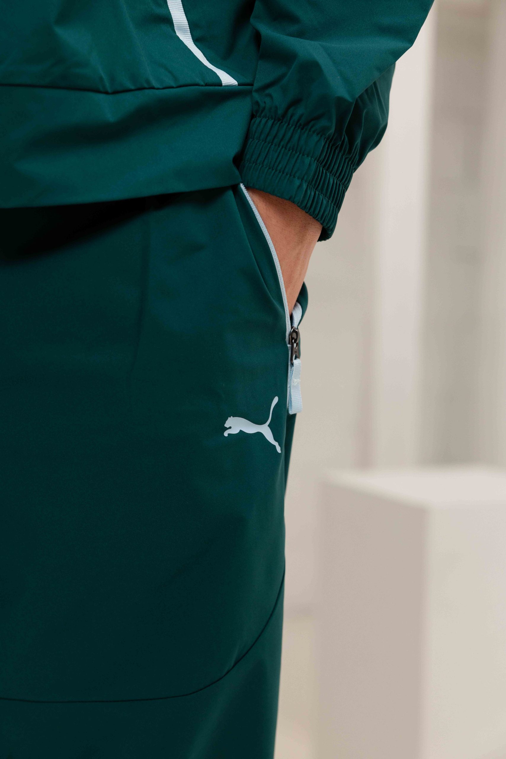 Manchester City Tech Woven Trainingspak Senior 2025/2026 Groen