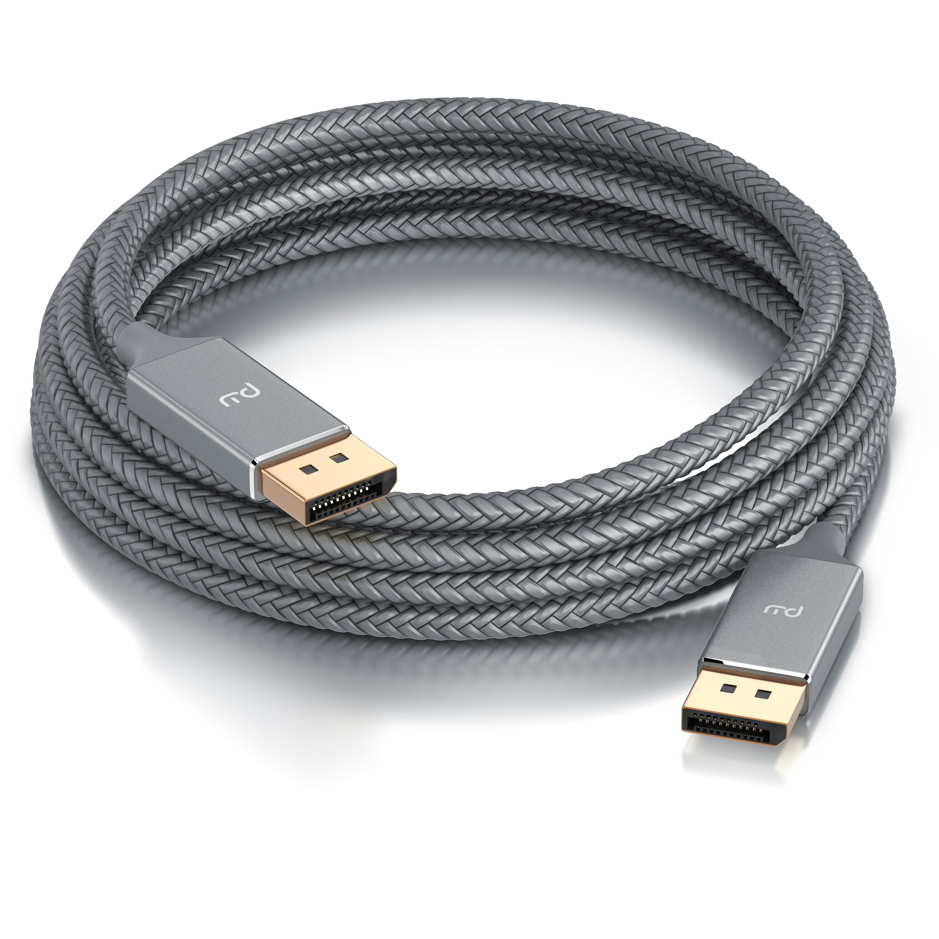 Primewire Premium DisplayPort auf DisplayPort Kabel mit Nylonummantelung 8K 7680 x 4320 @ 60 Hz mit DSC - 1m