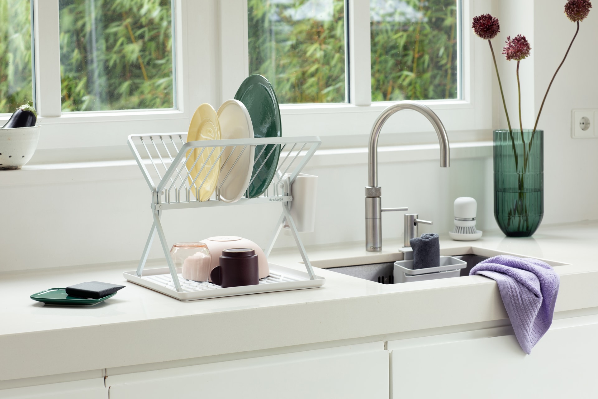 brabantia Abtropfgestell SINKSIDE faltbar Light Grey