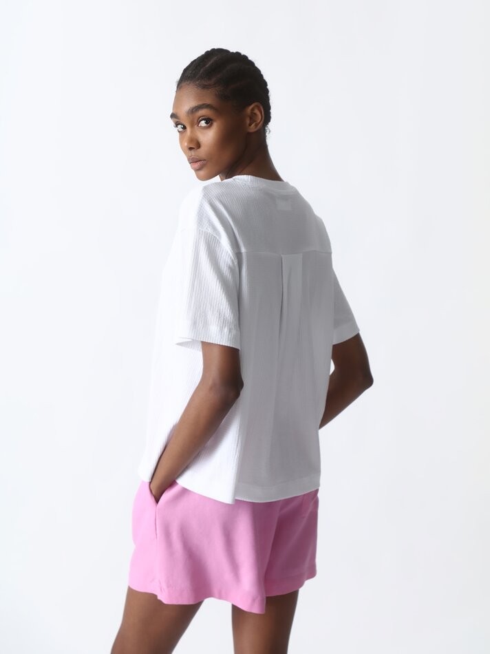 Camiseta texturizada - Branca