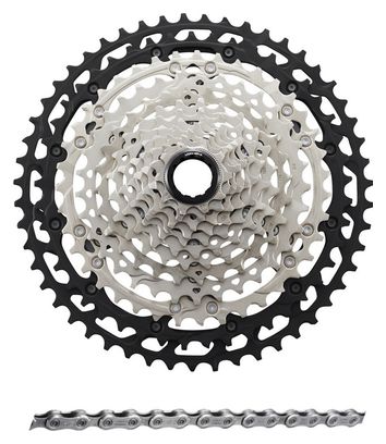 Pack Cassette Shimano Deore XT CS-M8100-12 V 10/51   Chaine Shimano XT M8100 12V   Attache rapide QuickLink 126 Maillons