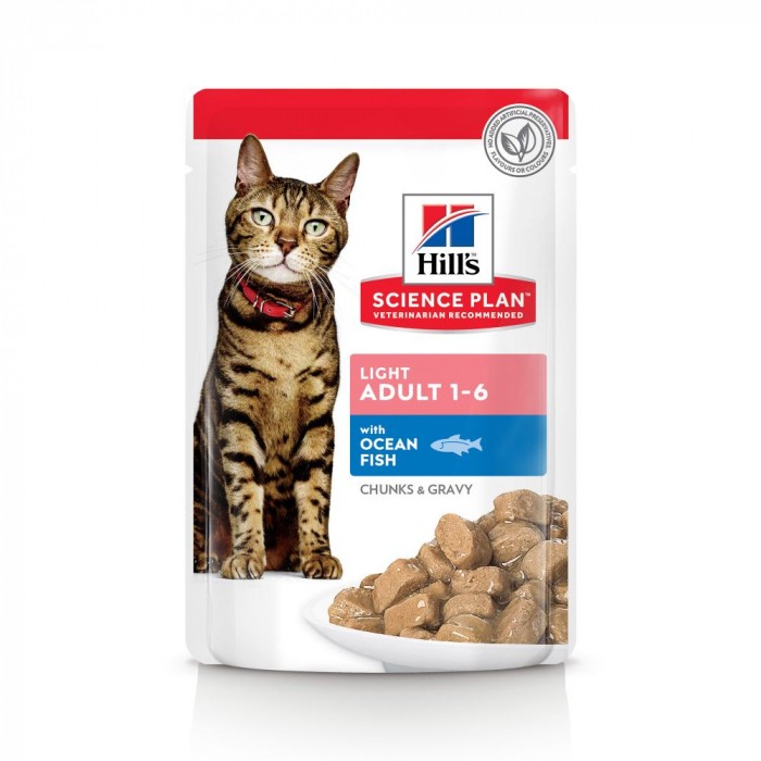 HILL'S Science Plan Light Adult en Sachets - Pâtée pour chat
