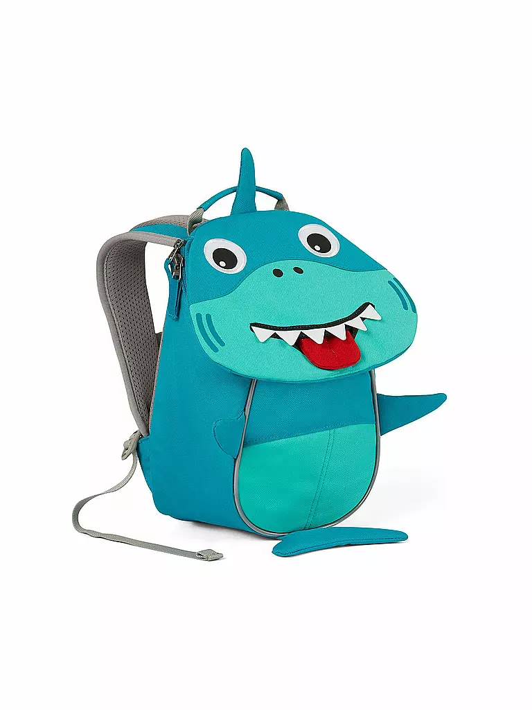 AFFENZAHN Kinder Rucksack Kleine Freunde - Hai türkis