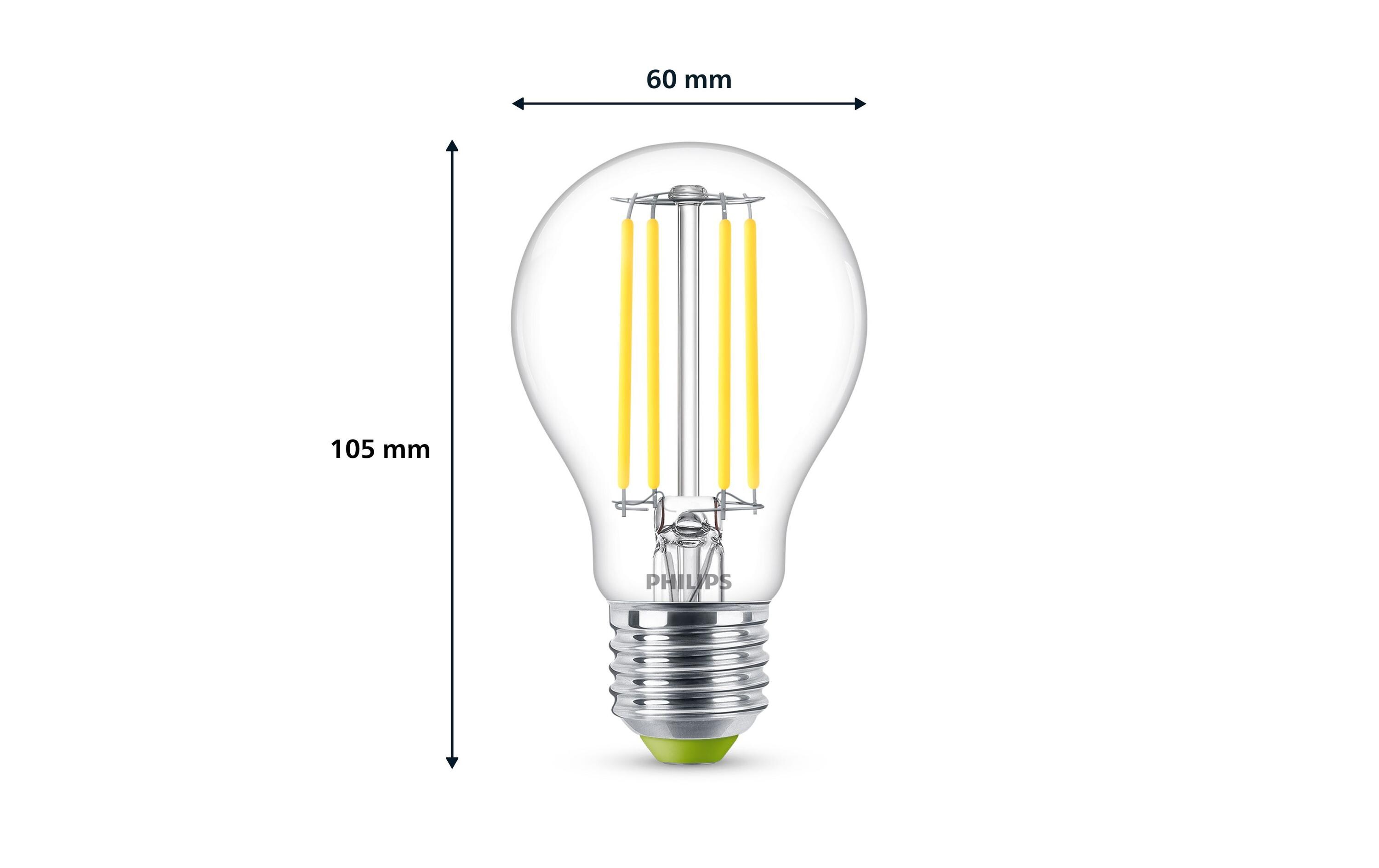 Lampe E27 LED, Ultra-Effizient, Neutralweiss, 40W ErsatzNeutralweisses LED-Leuchtmittel A60 mit klarem Glas