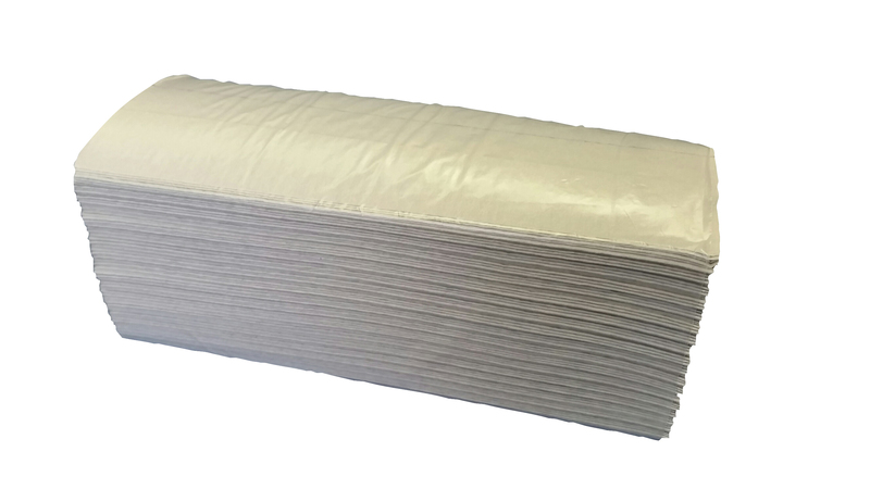Oeco Swiss Falthandtücher C-Falz, grau, 1 Karton à 24 Pack (3648 Tücher)