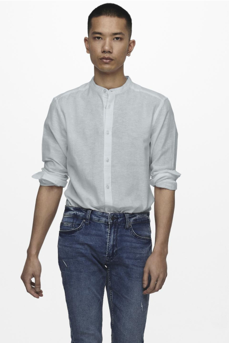 Only & Sons blauwe heren overhemd