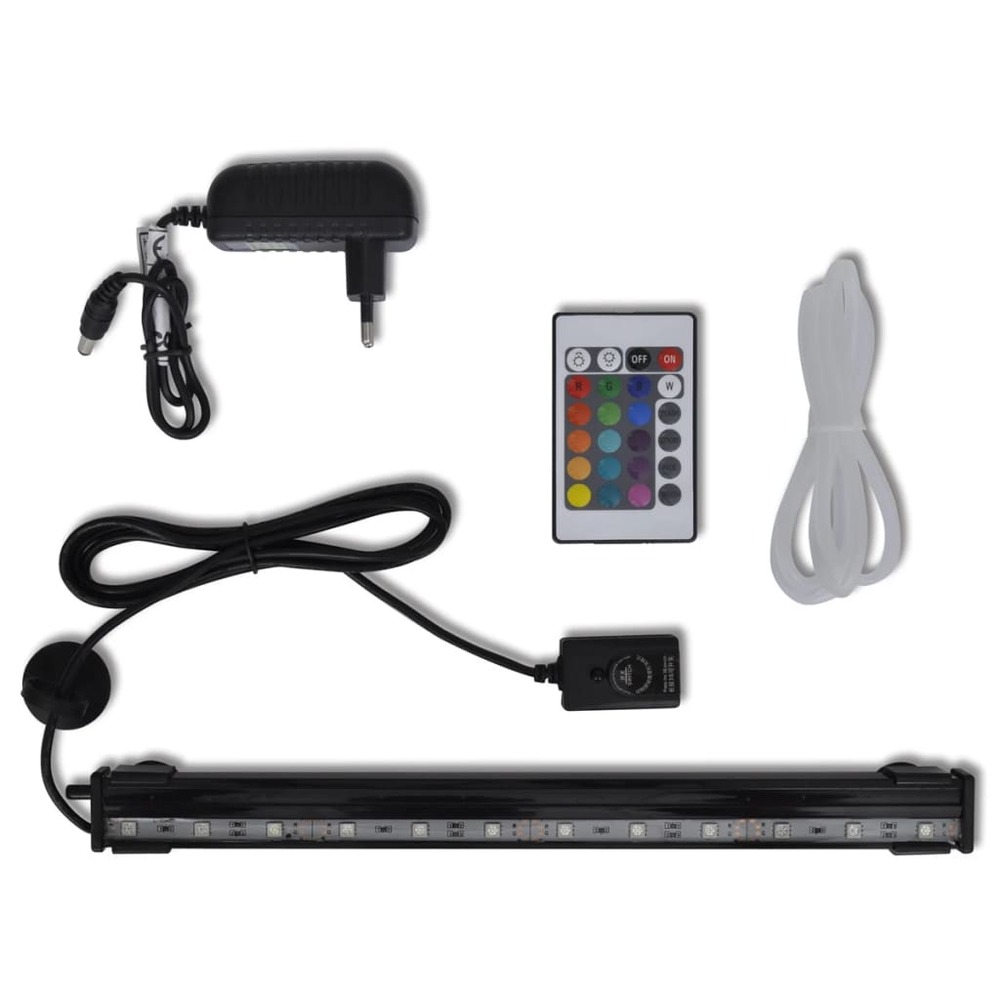 Lampe led rvb de bulles submersible d'aquarium 32 cm