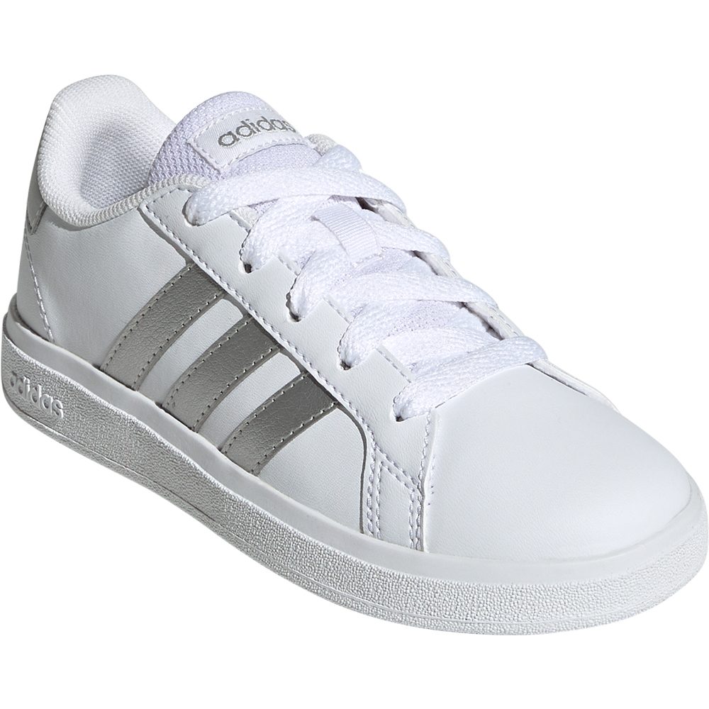adidas Grand Court 2.0 Tennis Lace-Up Sneaker Kinder footwear white