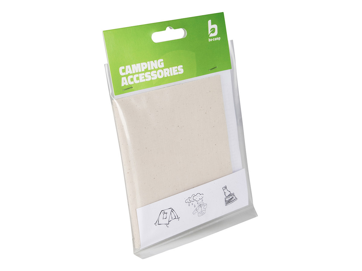 Bo-Camp opstrijkbaar reparatiedoek - Cream