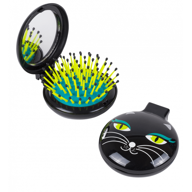 Brosse à cheveux avec miroir - Lady Retro