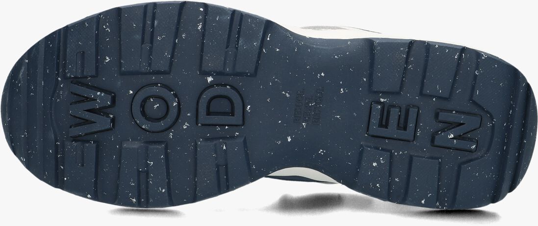 WODEN blauwe woden lage sneakers sif open mesh