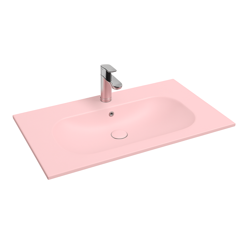Isvea Infinity wastafel 80x50cm roze