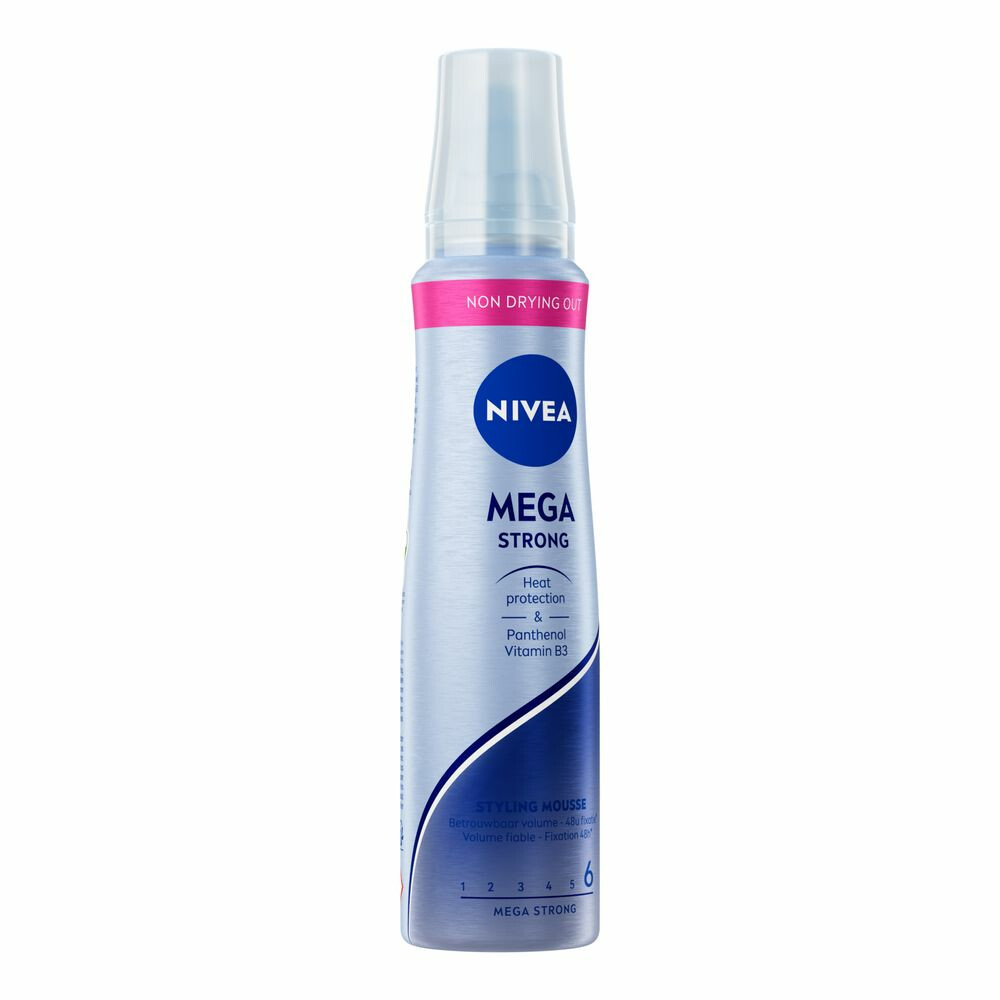 6x Nivea Haarmousse Mega Strong150 ml